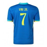 Brazil Vinicius Junior #7 Replica Away Shirt Copa America 2024 Short Sleeve